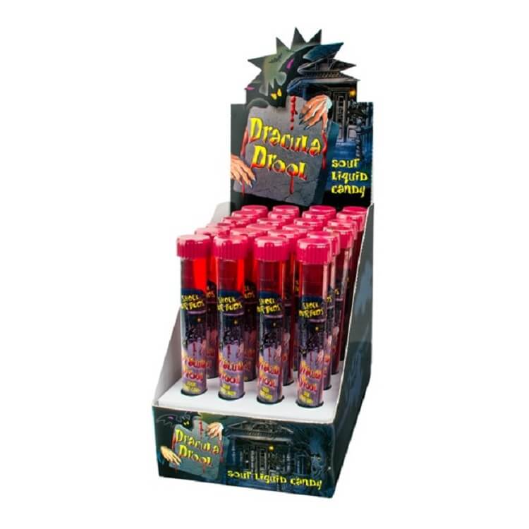Dracula Drool Sour Liquid Candy Test Tubes Halloween Candy